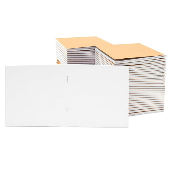 Ensemble en Vrac de 48 Cahiers Vierges Non Lignés, Petits Journaux en Papier Kraft avec 24 Feuilles pour Enfants, Dessin, Carnet de Croquis, Fournitures de Bureau (4 x 4 Po)