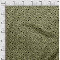 thumbnail image 3 of oneOone Cotton Poplin Olive Green Fabric Kids Animal Dress Material Fabric Print Fabric By The Yard 56 Inch Wide, 3 of 4