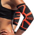 thumbnail image 1 of Mava Sports Elbow Compression Sleeve Support for Weightlifting, Pain Recovery, Tendonitis, Gym Workouts and Arthritis - Made with Strong Elastic Fabric Material for Men and Women (Orange - Medium), 1 of 5