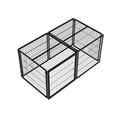 thumbnail image 7 of Large Dog Cage 63.7" Dog Kennel for Medium Dogs Puppy Dog Playpen with Top, Pet Cage, Indoor, Black, 63.7"W x 34.2"D x 31.7"H, 7 of 7