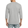 thumbnail image 4 of StSilkitty Mens Casual T-Shirts Solid Color 3/4 Sleeve Crewneck Tees with Pocket Lightweight Breathable Tops, 4 of 7