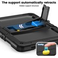 thumbnail image 3 of XYX for Samsung Galaxy Tab A9+ Plus Case 11 inch (Model: SM-X210/X216/X218), 3in1 Heavy Duty Shockproof Tablet Case with Stand, Shoulder Strap, Black, 3 of 7