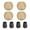Khaki-13MM, variant on 4lots Portables Folded Stool Cover Light weight Picnics Chairs Camp Stool Cover for Garden Furniture and Patios Chairs