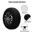 JUNZAN Rabbit And Flower Tire Cover Wheel Protector for Truck SUV Trailer Camping Rv Tire Covers