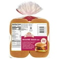 thumbnail image 5 of Arnold Sesame Seed Buns, 8 count, White Hamburger Buns, 16 oz, 5 of 7