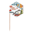 thumbnail image 1 of Hong Kong Famous Cartoon Places Toothpick Flags Cupcake Picks Party Celebration, 1 of 3