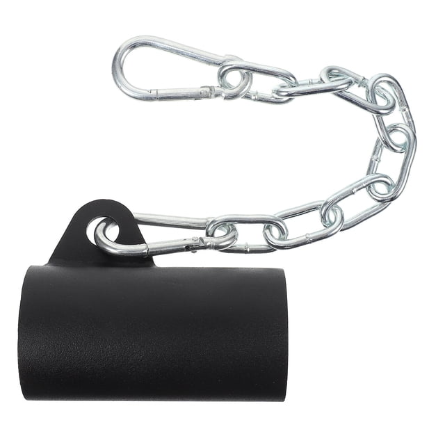 KAKOWELY 1pc T-bar Row Platform Eyelet Attachment with Chain for Bent Over Row Exercise,16.93"X4.53"X2.36"