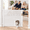 White-33" X 55"(With Cat Door ), variant on Retractable Gate With Cat Door 55" Wide For Stairs Pet Dog The House Safety Gates