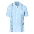 thumbnail image 1 of XDZJLR Men's Shirts Floral Button Down Tropical Holiday Beach Tee, 1 of 4