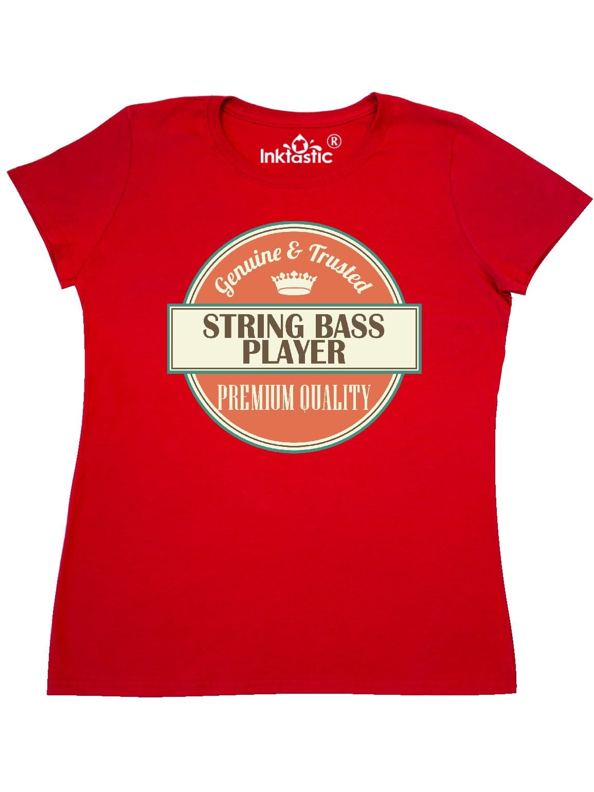 INKtastic - String Bass Player Funny Gift Idea Women's T ...