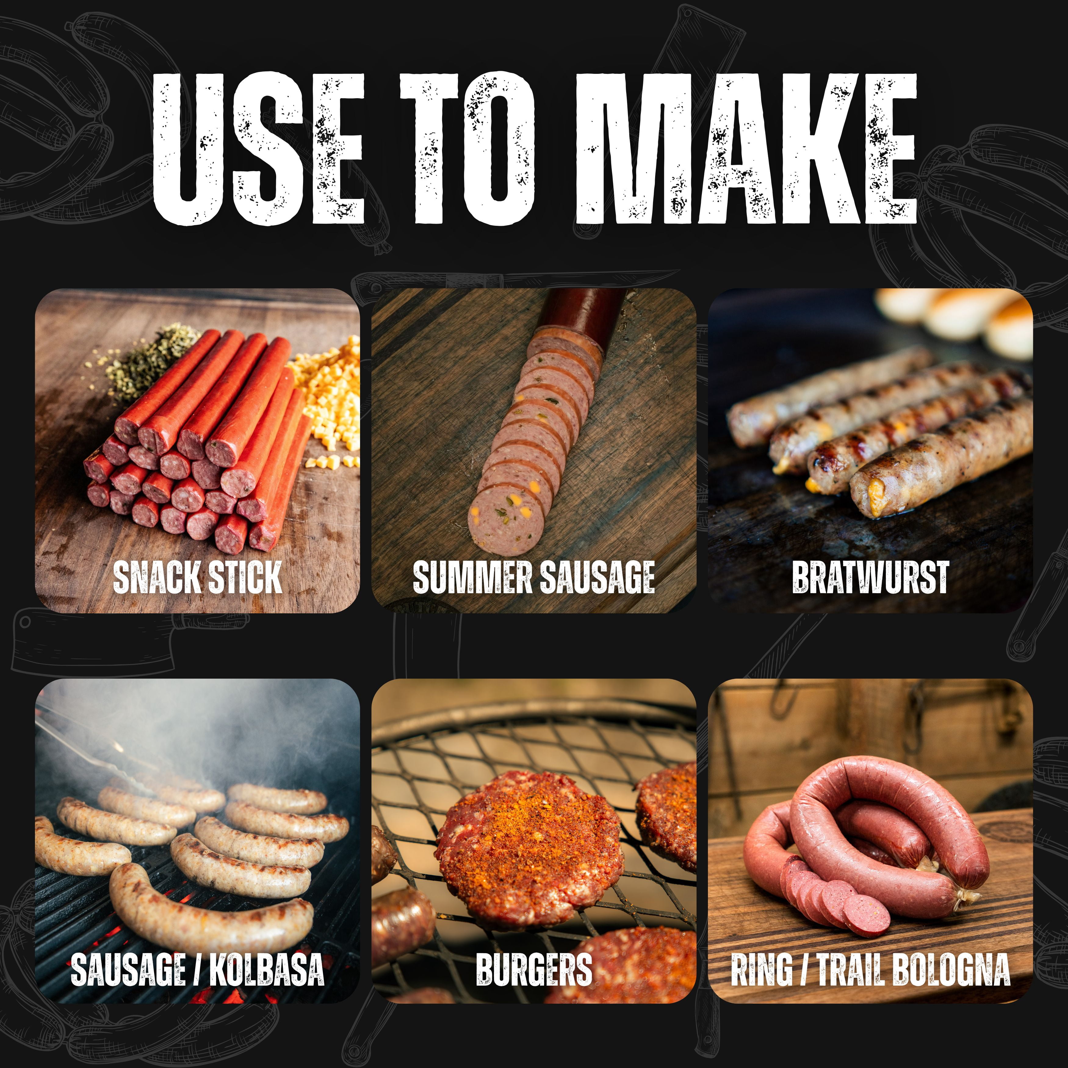 The Bearded Butchers High-Temp Cheddar Cheese, 1 lb Bag, 1/4-inch Cubes, Shelf-Stable, 400°F High Temp, for Sausage, Brats, Snack Sticks, Burgers