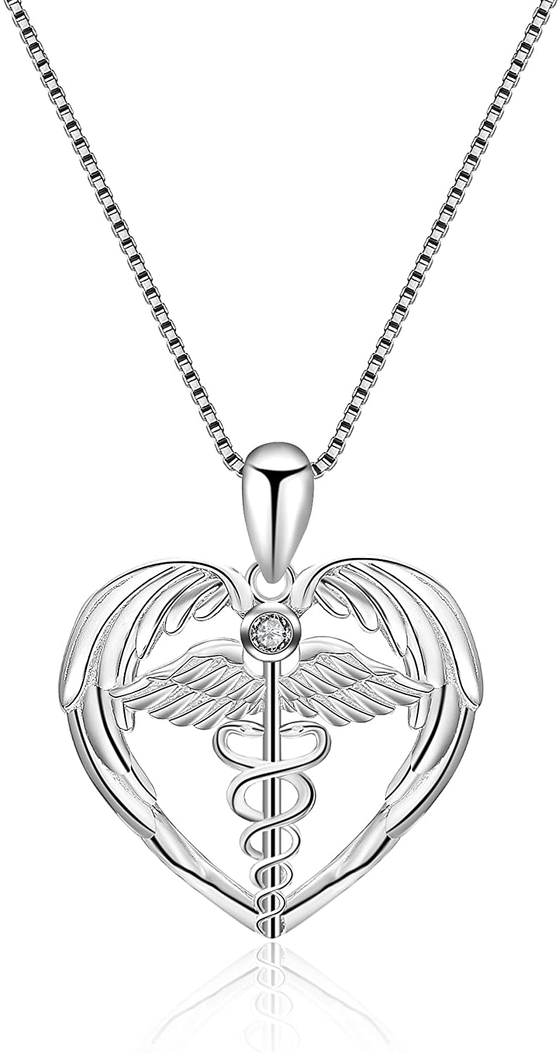 nurse angel necklace