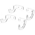 thumbnail image 1 of Mosiee 2 Pair Clear Black Acrylic Baseball Bat Rack Display Shelf Holder Wall Mount Baseball Bat Rack Horizontal Display, 1 of 8