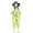 Light Green, variant on Girls Rain Overall Cartoon Bear Print Rainproof Bib Suspender Cute Beach Play Outfit Cute Activity Wear With Pockets,Sized 13-14Y