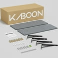 thumbnail image 5 of Kaboon 45inch Floating Shelves for Wall 10" D x 45" W Set of 2, Grey, 5 of 6