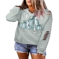 thumbnail image 1 of Women‘s Halloween Hoodies in Pumpkin Patterns with Long Sleeves, 1 of 3