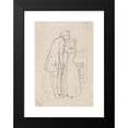 thumbnail image 2 of Sir John Everett Millais 11x14 Black Modern Framed Museum Art Print Titled - Wilkie Collins's Mr Wrays Cash-Box - Figure Sketch (1851-52), 2 of 5