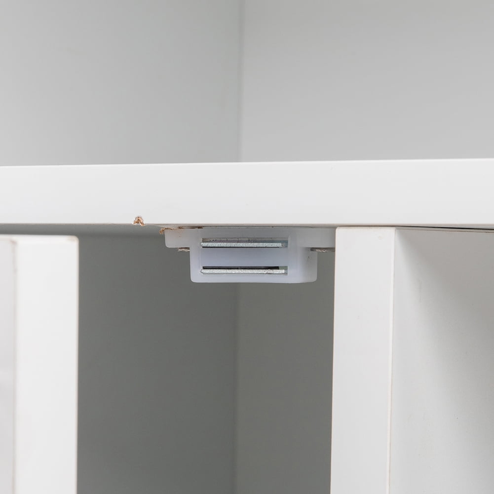 Kepooman Office File Cabinets, One Drawer One Layer Frame Double Doors MDF and PVC - White Kepooman Office File Cabinets, One Drawer One Layer Frame Double Doors MDF and PVC - White