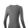 thumbnail image 5 of TaTaai Women Fashion Solid Color Stretch Quick-Dry Yoga Fitness Long Sleeve T-Shirt Top Casual Breathable Workout Tee for Gym Running Daily Gift, 5 of 5