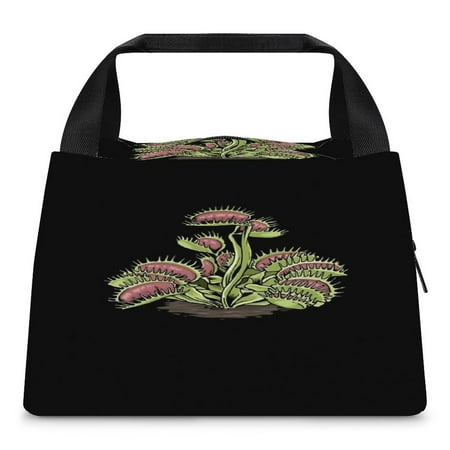 Venus Fly Trap Tshirt Carnivorous Plant Insulated Lunch Bag for Women/Men - Reusable Lunch Box for Office Picnic Hiking Beach - Leakproof Cooler Tote Bag Organizer