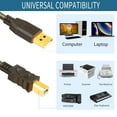 thumbnail image 3 of Printer Cable 30ft, USB 2.0 Type A to Type B Printer Cord, Scanner Cord, High Speed Active USB Printer, 3 of 5