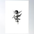 thumbnail image 2 of Cherub Poster Wall Art, Modern Wall Decor For Living Room Bedroom, 12x18 UNFRAMED, 2 of 3