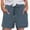Navy, variant on MIXUE Shorts For Women Summer Solid Color Cotton Elastic High Waist Drawstring Casual Comfortable Shorts Streetwear,Red,L