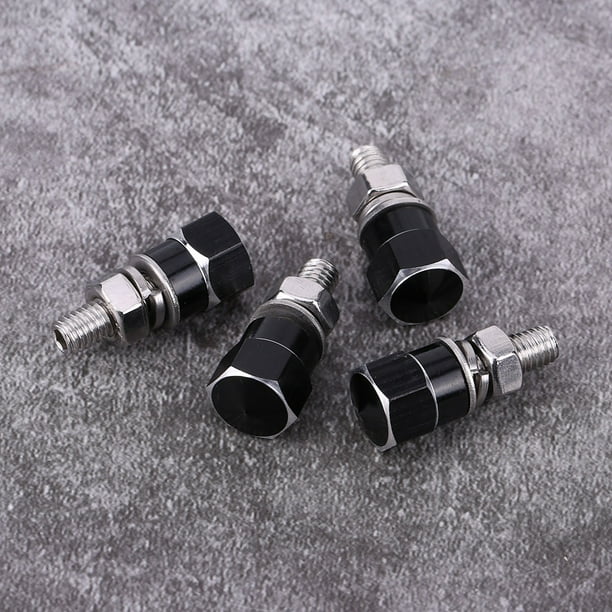 Pernos para placa de matrícula, 4 piezas, rosca universal, pernos para marco de placa de matrícula, pernos para marco con rosca, eficiencia óptima