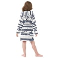 thumbnail image 7 of FORMRS Niños Bathrobe Unisex Hooded Robe Soft Plush Pajamas Sleepwear, Size 2-3T, Light Sharks, 7 of 7