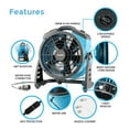 thumbnail image 2 of Ventilador nebulizador XPOWER FM-65 de 3 velocidades, 1000 CFM, para exteriores, 2 of 6