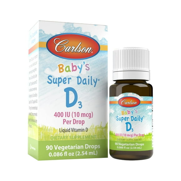 Suplemento Super Daily D3 de Carlson Laboratories para bebés