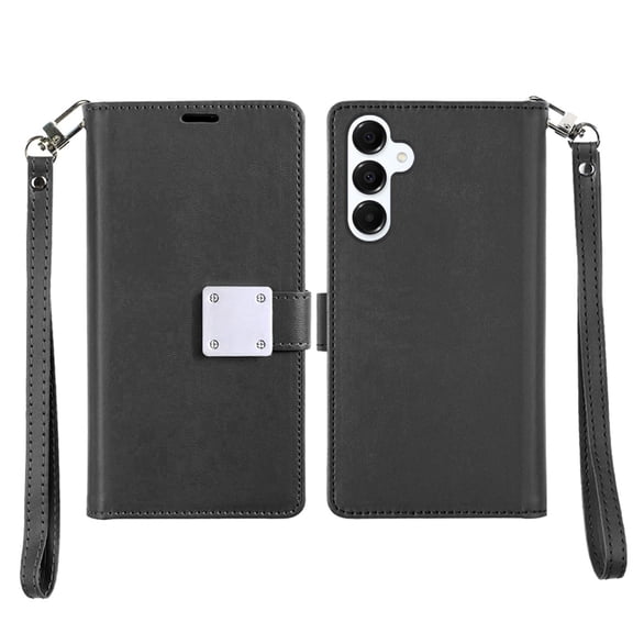 XPM for Samsung Galaxy S26 Phone Case, Wallet Cases PU Leather with Credit Card /ID /Cash Holder Slot Dual Flip Book Pouch, Stand and Strap Cover for Samsung s26 (Black)