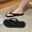 #0263-Black, variant on Women's Adjustable Thong Flip Flops, Fabric Strap Design, Flexible Sole for Indoor Outdoor Wear Gift