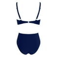 thumbnail image 6 of LADIGASU Fashion Women's Sleeveless Solid Bikini Swimsuit Push-Up Padded Swimwear Swimsuit Blouse Sets, 6 of 6
