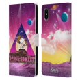 thumbnail image 1 of Head Case Designs Officially Licensed Peanuts Snoopy Space Cowboy Nebula Triangle Leather Book Wallet Case Cover Compatible with Apple iPhone XS Max, 1 of 6