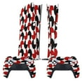 thumbnail image 2 of Geometric Retro Style Black Red White PS5/PS5 Pro/PS5 Slim Digital Disc Skin Sticker For Console And Controller Skins, 2 of 7