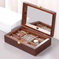 thumbnail image 3 of Wooden Jewelry Box, Large Jewelry Storage Box, Ladies And Men's Earrings Necklace Watch Jewelry Storage Box(Walnut), 3 of 3