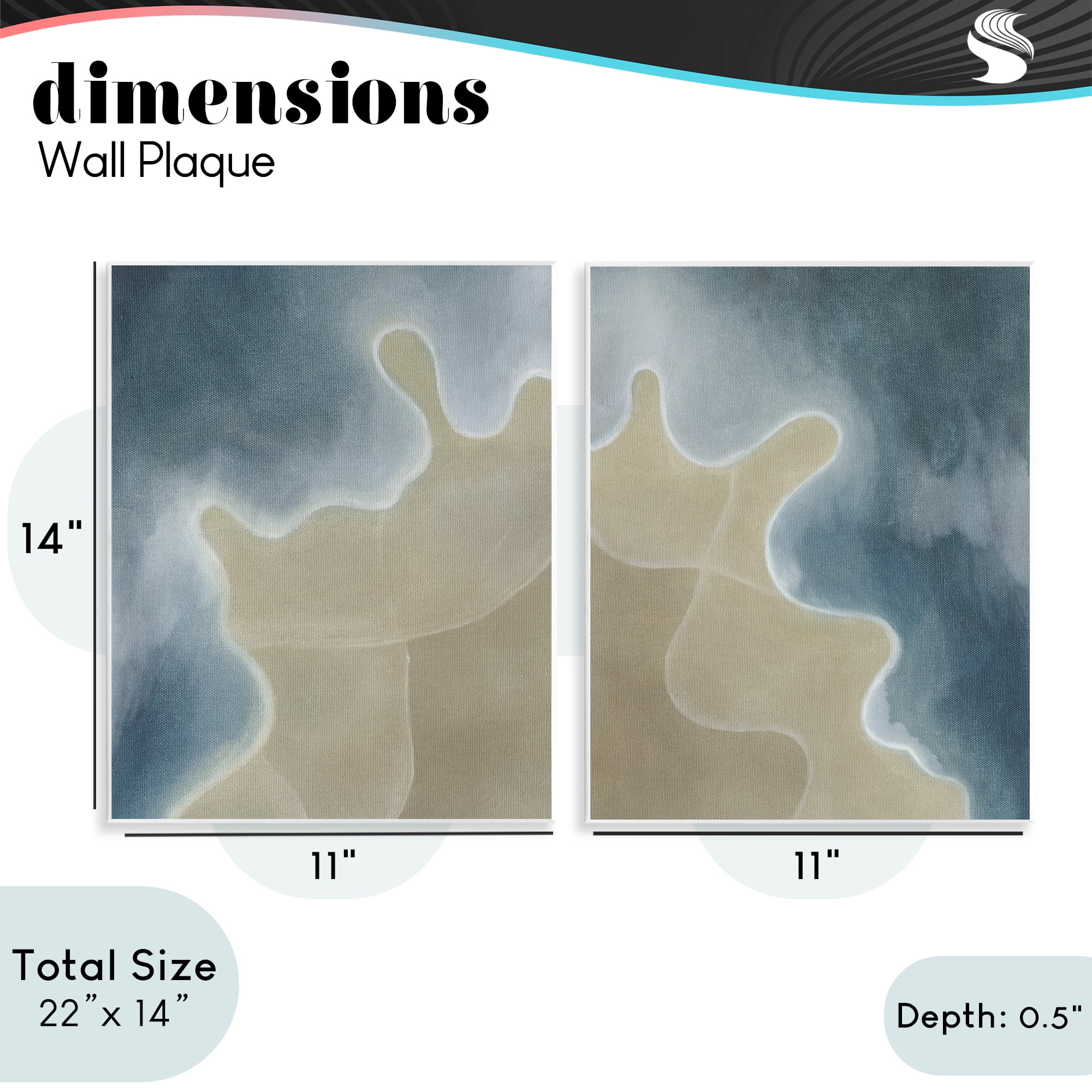 Stupell Industries Aerial Turning The Tides 2 Piece Wall Plaque Art Set, design by Grace Popp