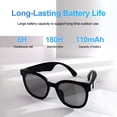 thumbnail image 4 of Lentes de sol inteligentes RERBO GS11 Bluetooth 5.3 audio oido abierto cristales polarizados proteccion UV, 4 of 5