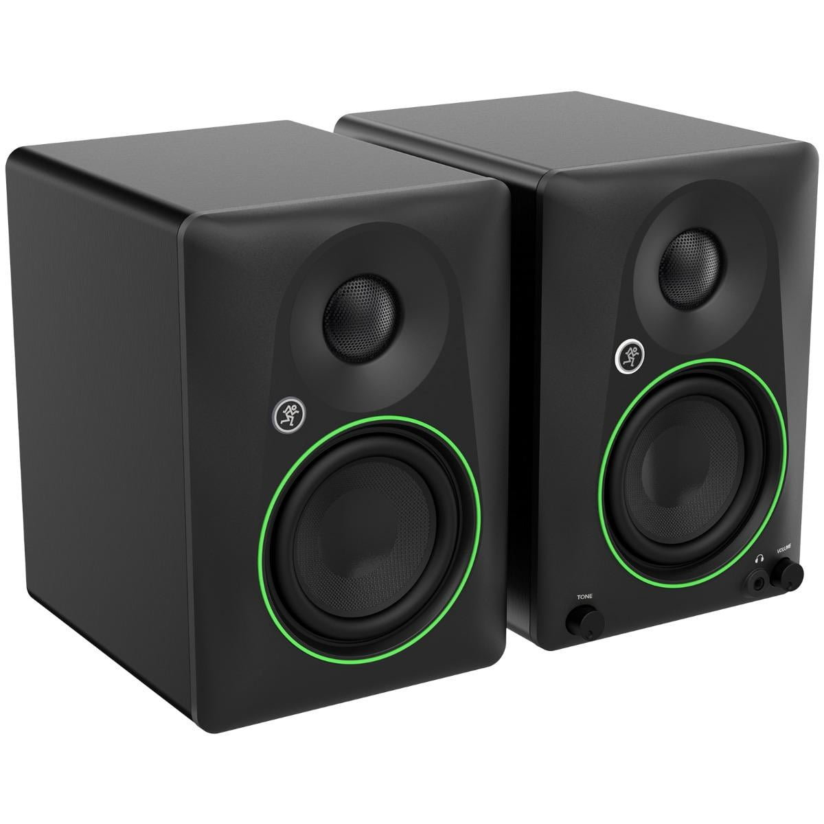 Mackie CR4.5 4.5" Powered Studio Monitors with Stands Package