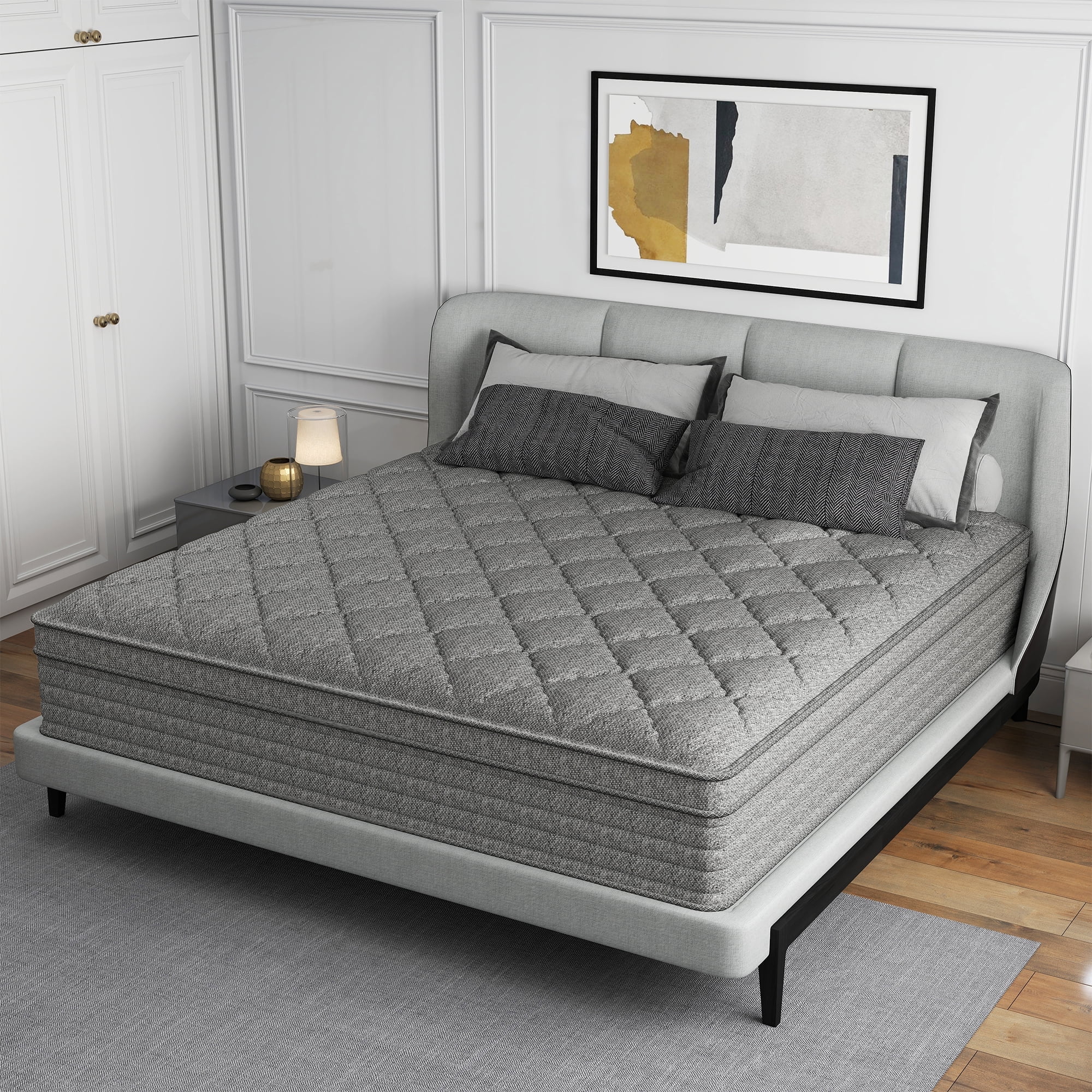 lemontalking 14 Inch Gel Memory Foam Hybrid Mattress Pocket Spring In A Box Medium Firm,Twin Mattress