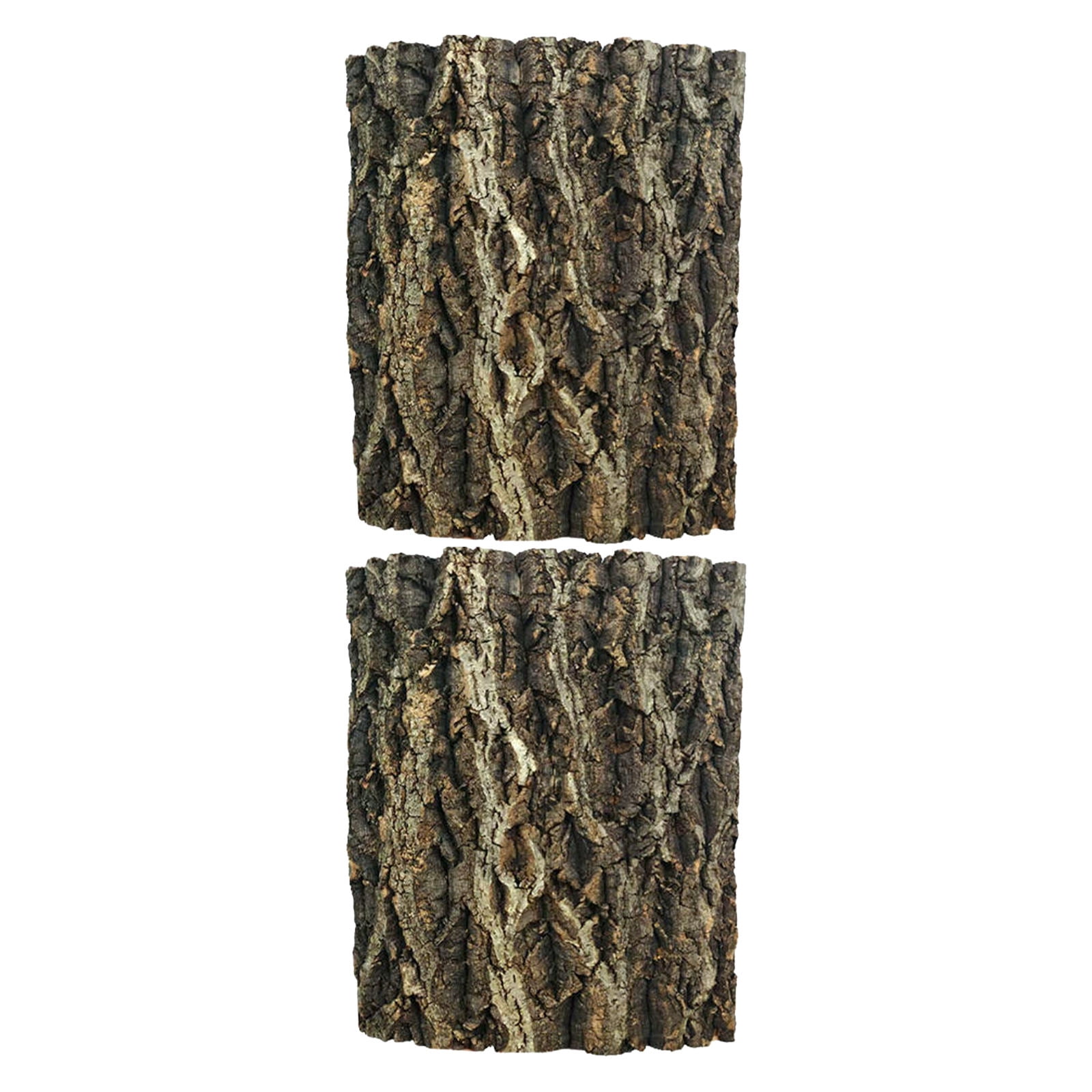 ELAYARD 2pcs Reptile Cork Bark Climbing Decor Brown Natural Cork Bark
