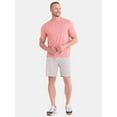 thumbnail image 2 of Athletic Works Men's and Big Men's Space Dye Tee with Short Sleeves, Sizes S-3XL, 2 of 5
