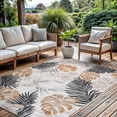 thumbnail image 2 of CAMILSON Spring Leaf Tropical Botanical Easy-Cleaning Non-Shedding Washable Outdoor Indoor Area Rug Yellow 6x9, 2 of 11