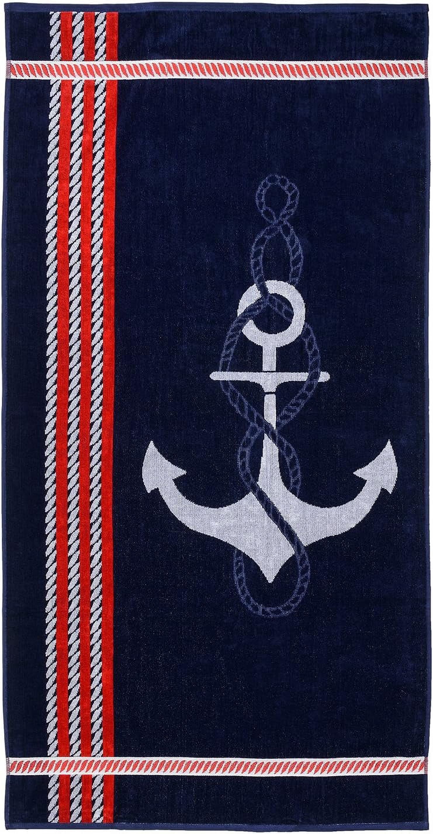 Oversized Beach Towel - 100% Cotton, 450 GSM, 34x64 Inches, Quick Dry