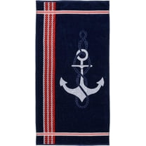 Superior 100% Cotton Luxury Beach Towels - Oversized Beach Towel, 450 GSM Swim Towel, Anchor (34" x 64")