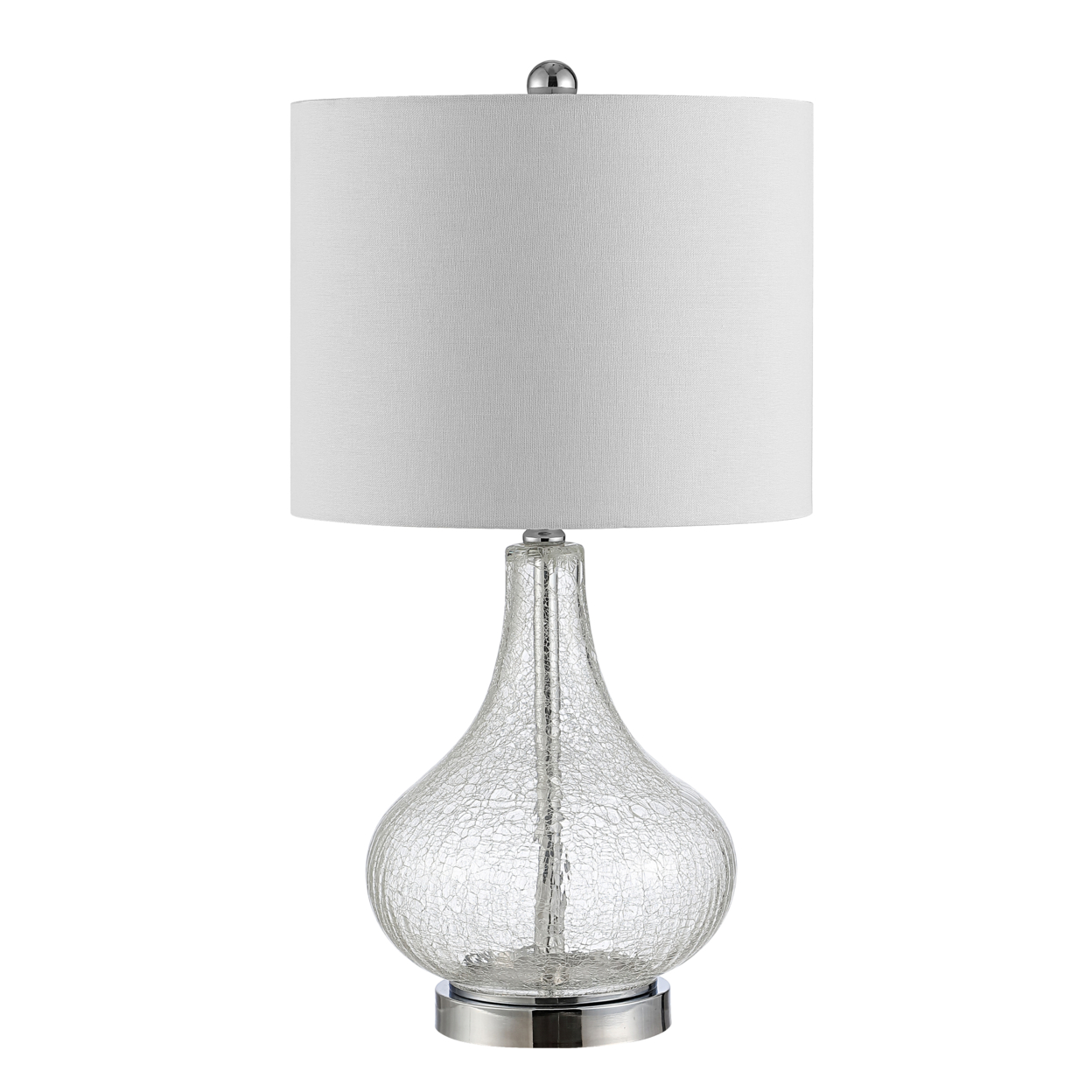 SAFAVIEH Brooks 24 in. Modern Glass Table Lamp, Clear