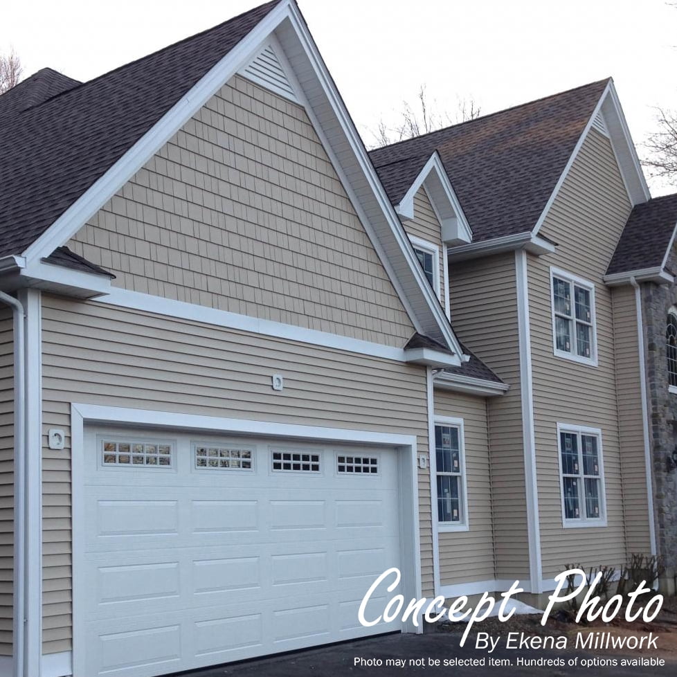 18"W x 24"H Eyebrow Urethane Gable Vent Louver, Functional