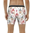thumbnail image 4 of Cauagu Gnome With Love Letter Print Men's Boxer Briefs, Funny & Cute Underwear Elastic Waistband Briefs Ideal Gift for Men,1-Pack, 4 of 7