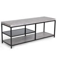 thumbnail image 4 of Costway 2-Tier Accent Table Sofa Side W/ Tempered Glass Shelf Cocktail Coffee, 4 of 8